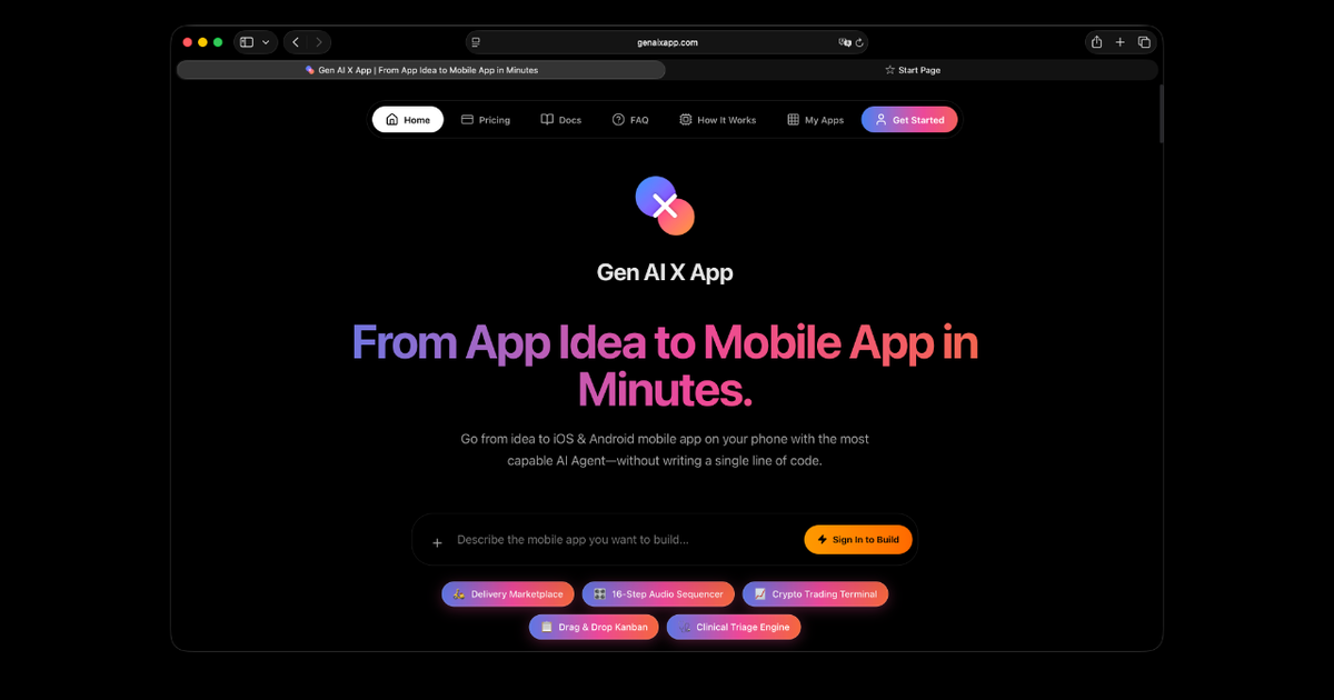 Gen AI X App visual