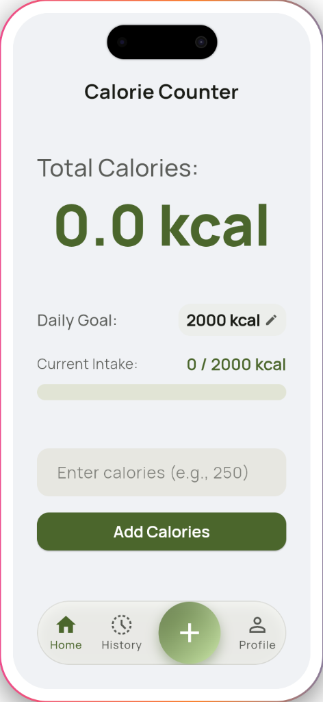 Calorie Counter App Preview